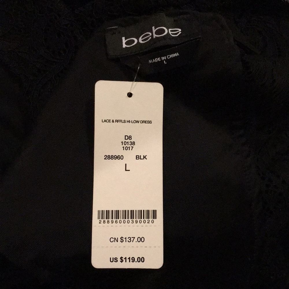 Bebe Lace & Ruffles Hi-low Dress - Picture 16 of 16